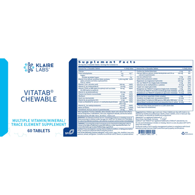 Vitatab® Chewable (Klaire Labs)