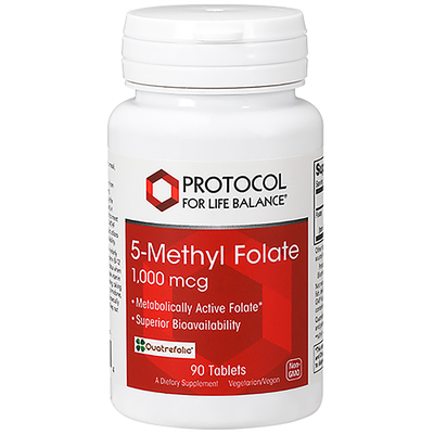 5-Methyl Folate 1,000mcg (Protocol for life balance)