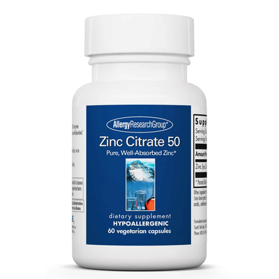 Zinc Citrate 50mg (Allergy Research Group)