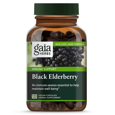 Black Elderberry Capsules (Gaia Herbs)