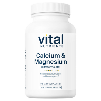 Calcium & Magnesium (Citrate/Malate) (Vital Nutrients)