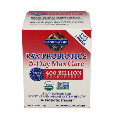 RAW Probiotics 5 Day Max Care (Garden of Life)