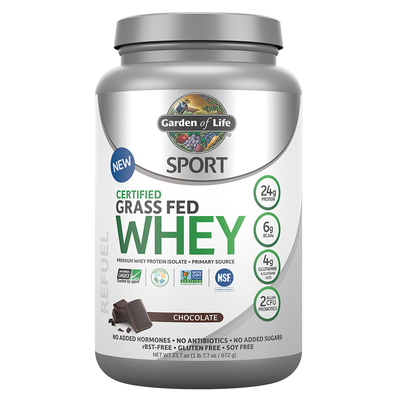 SPORT Grass Fed Whey Protein - Chocolate (Garden of Life)