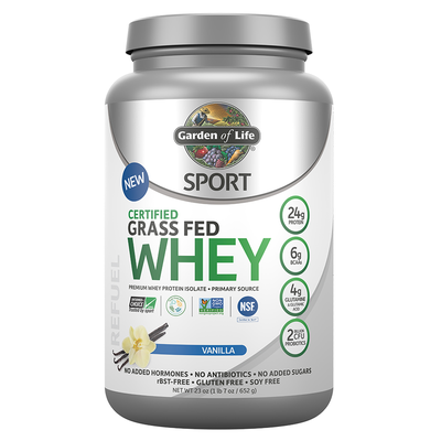 SPORT Grass Fed Whey Protein - Vanilla (Garden of Life)