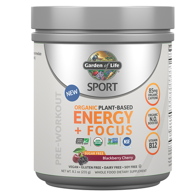 SPORT Organic Energy + Focus SF Blackberry Cherry (Garden of Life)