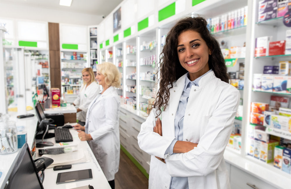 pharmacist looking at the camera smiling