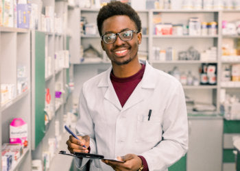 pharmacist smiling